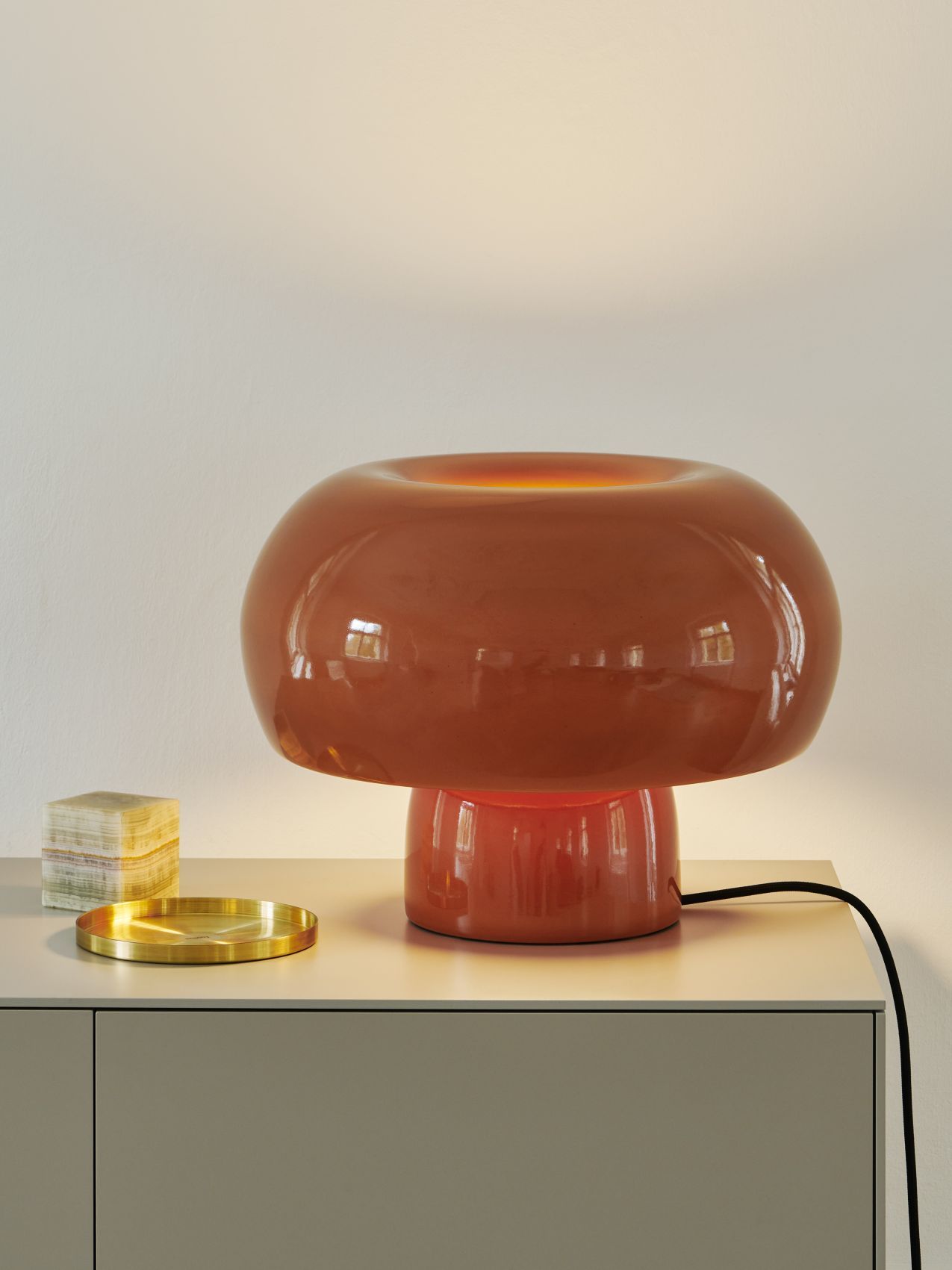 Fonte table lamp Caramel brown Favius