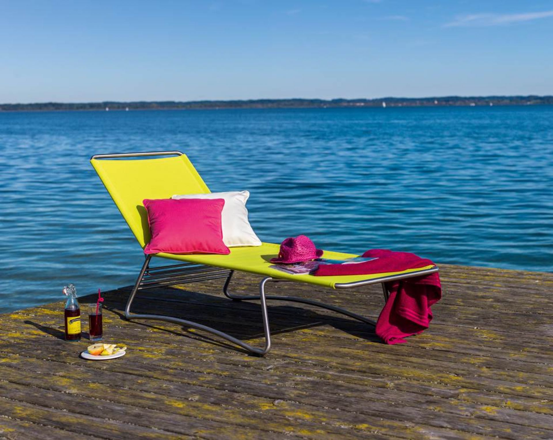 Balcony Sun Lounger Anthracite Weishäupl 