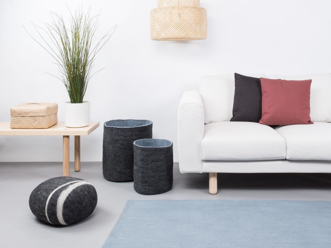 Mono Rectangular Felt Rug 180 x 260 cm myfelt