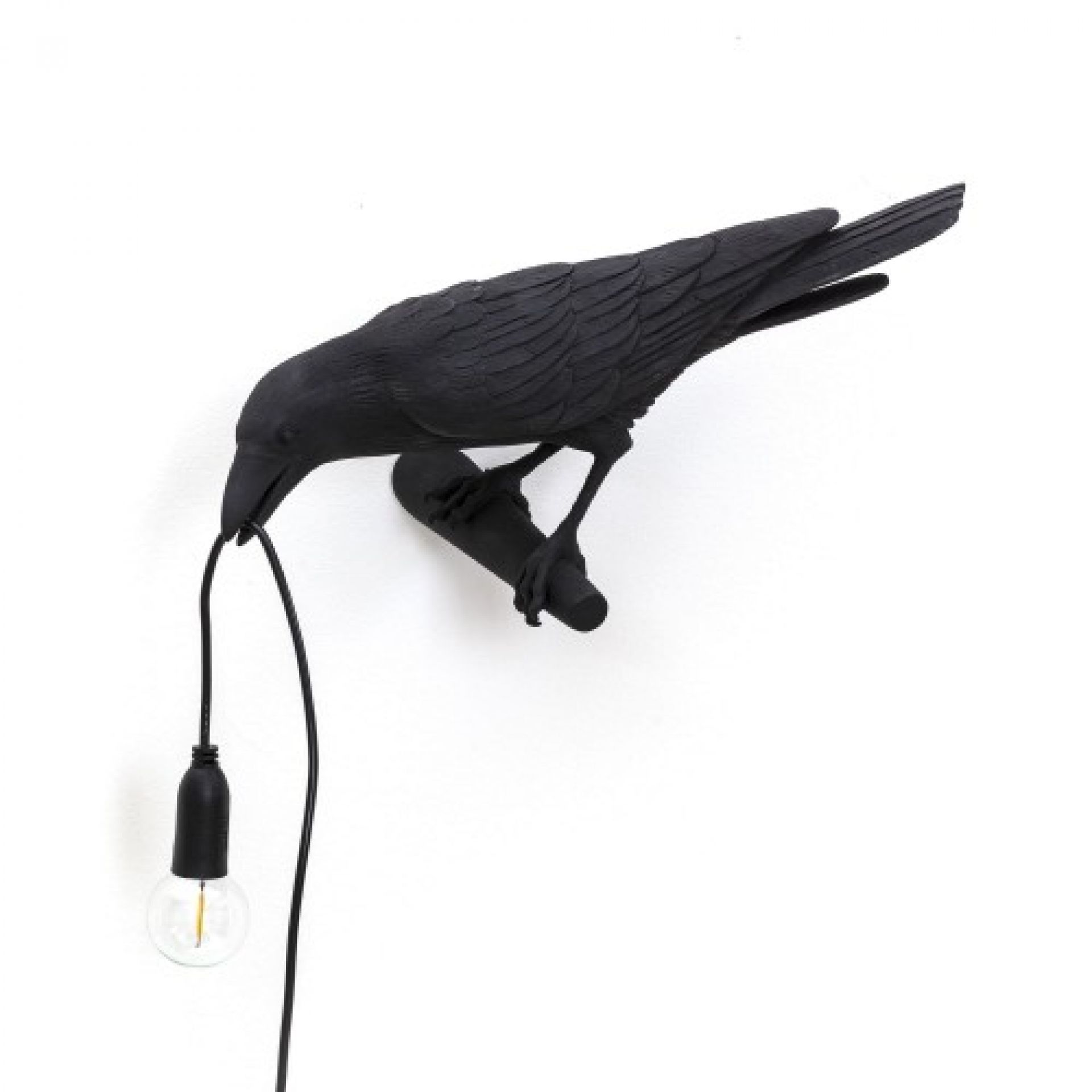 Bird Lamp Looking Left wall light black Seletti SINGLE PIECES