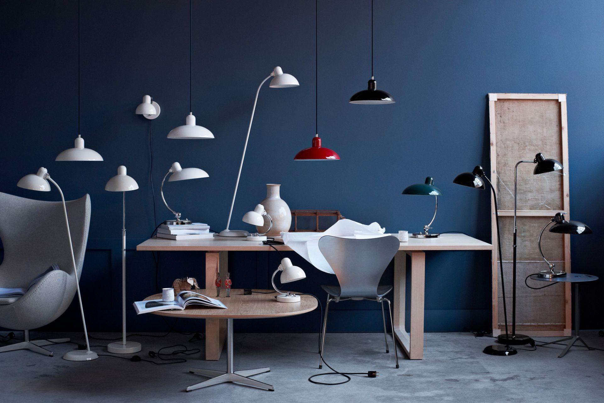 6631 P Pendant lamp KAISER idell White Fritz Hansen SINGLE PIECES