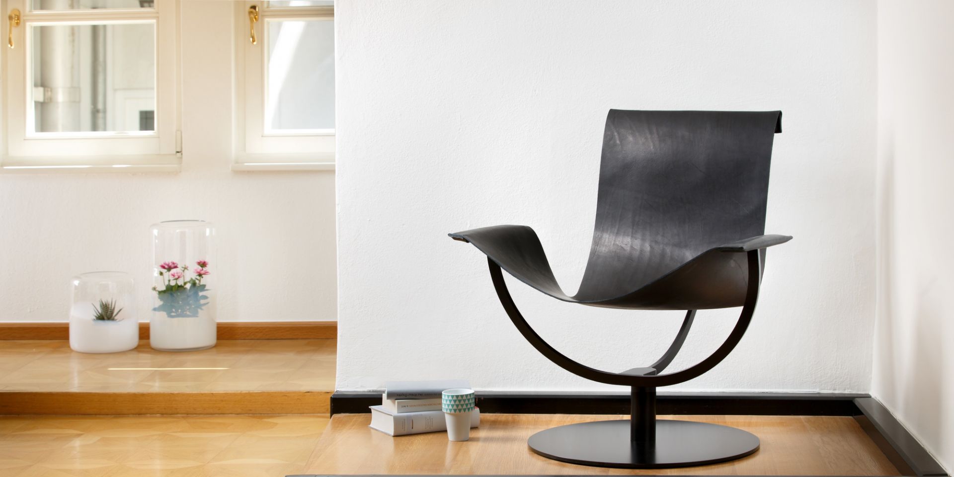 Arch Chair Armchair Core Leather Black Favius