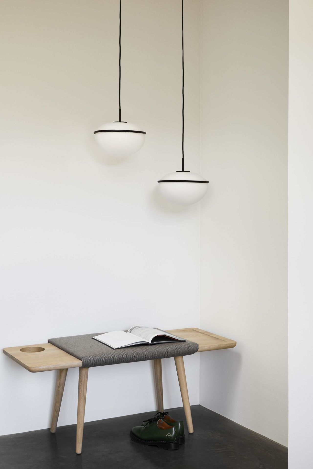 Woud Pump Pendant Light