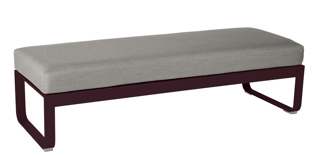 Bellevie 2-Seater Upholstered Stool Outdoor Fermob 