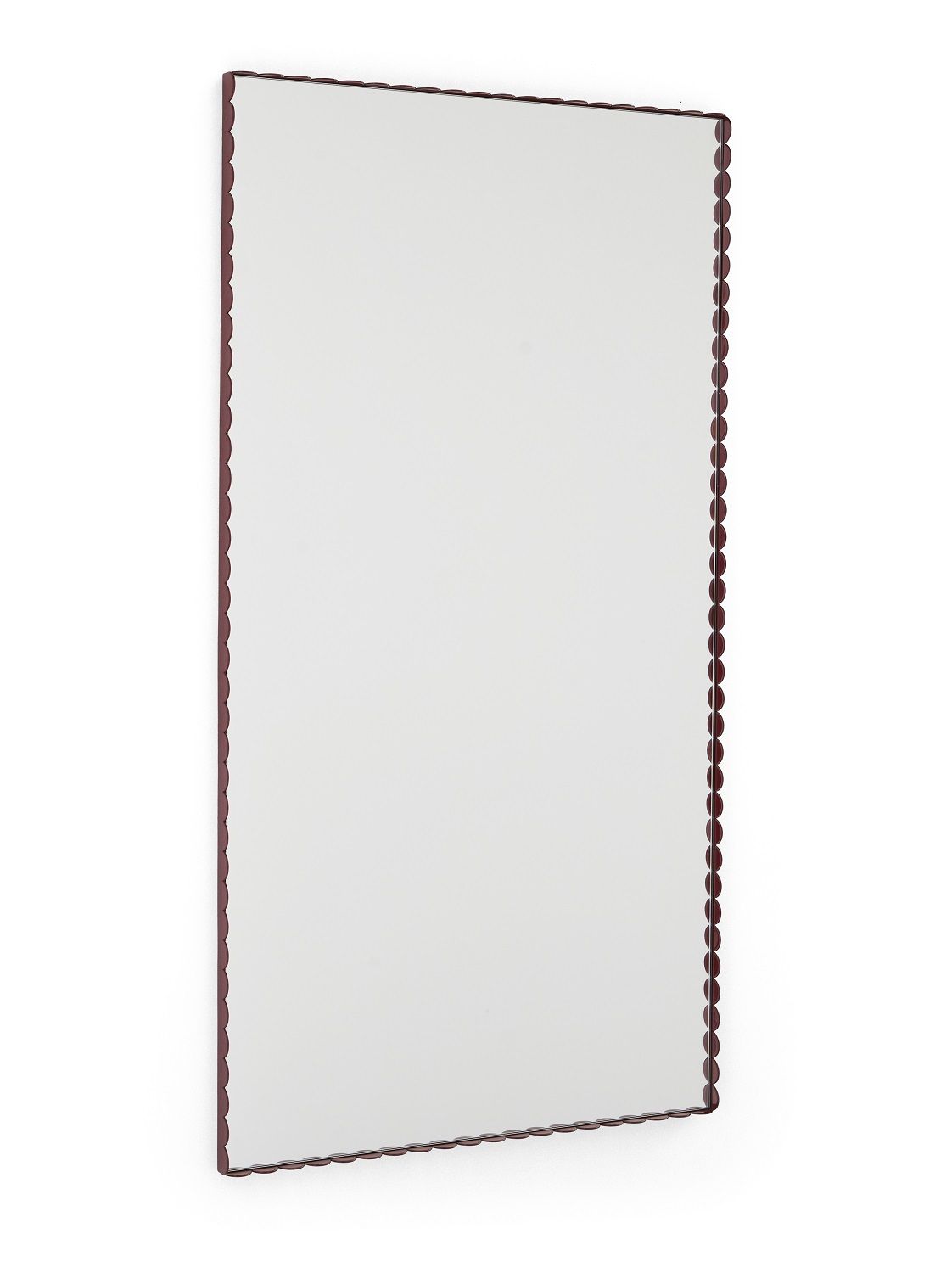 Arcs Mirror Rectangle Green/Burgundy Hay