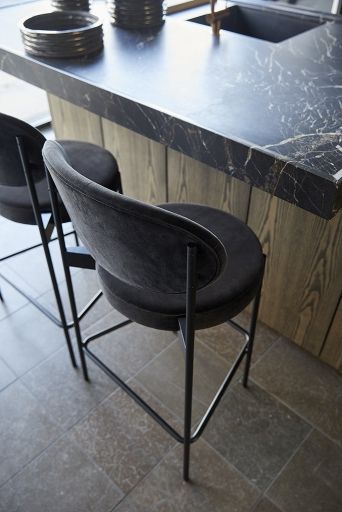 Series 430 Bar Stool Bar stool 75 cm BLACK / REMIX 123 Verpan SINGLE PIECES