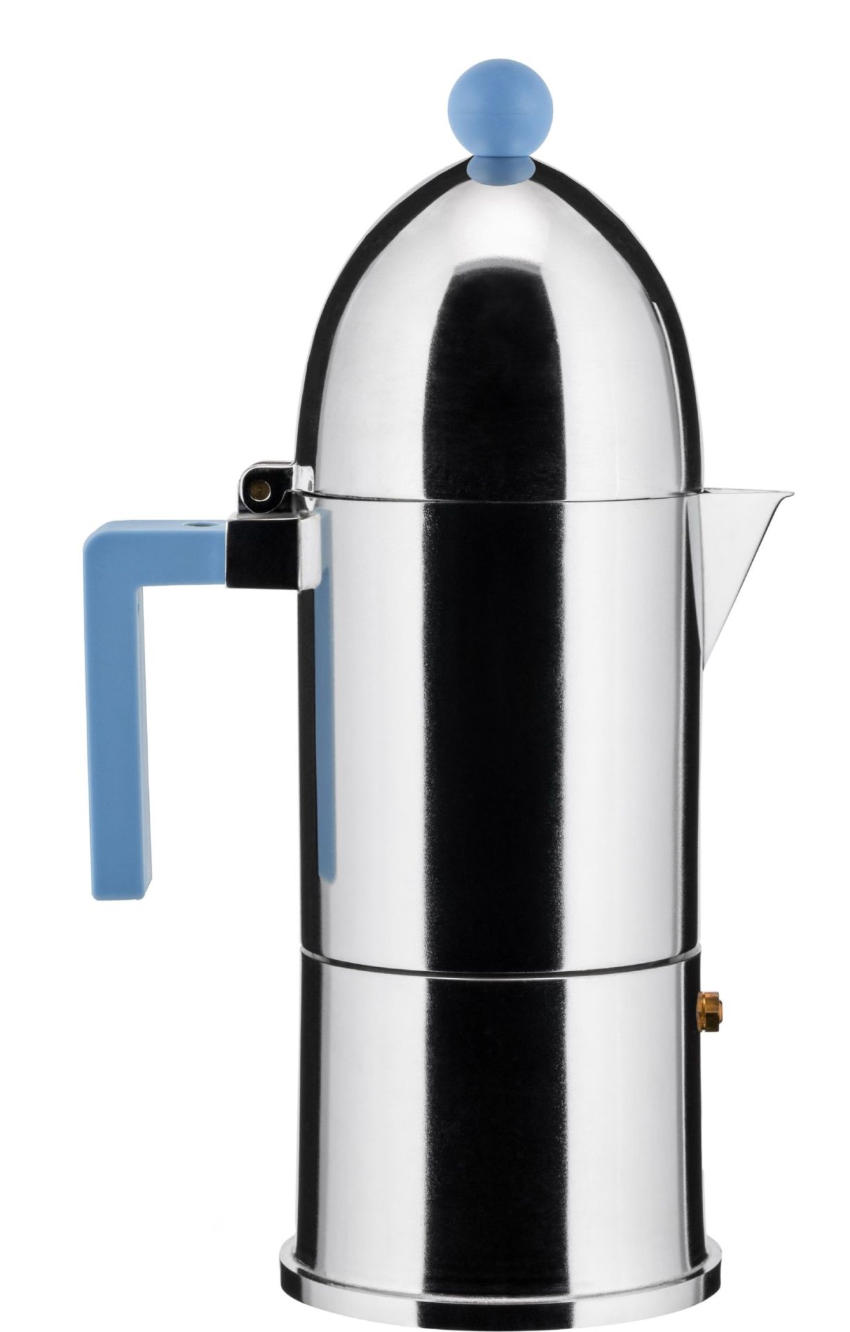 La Cupola 9095/6AZFM Espresso Maker Light Blue Alessi