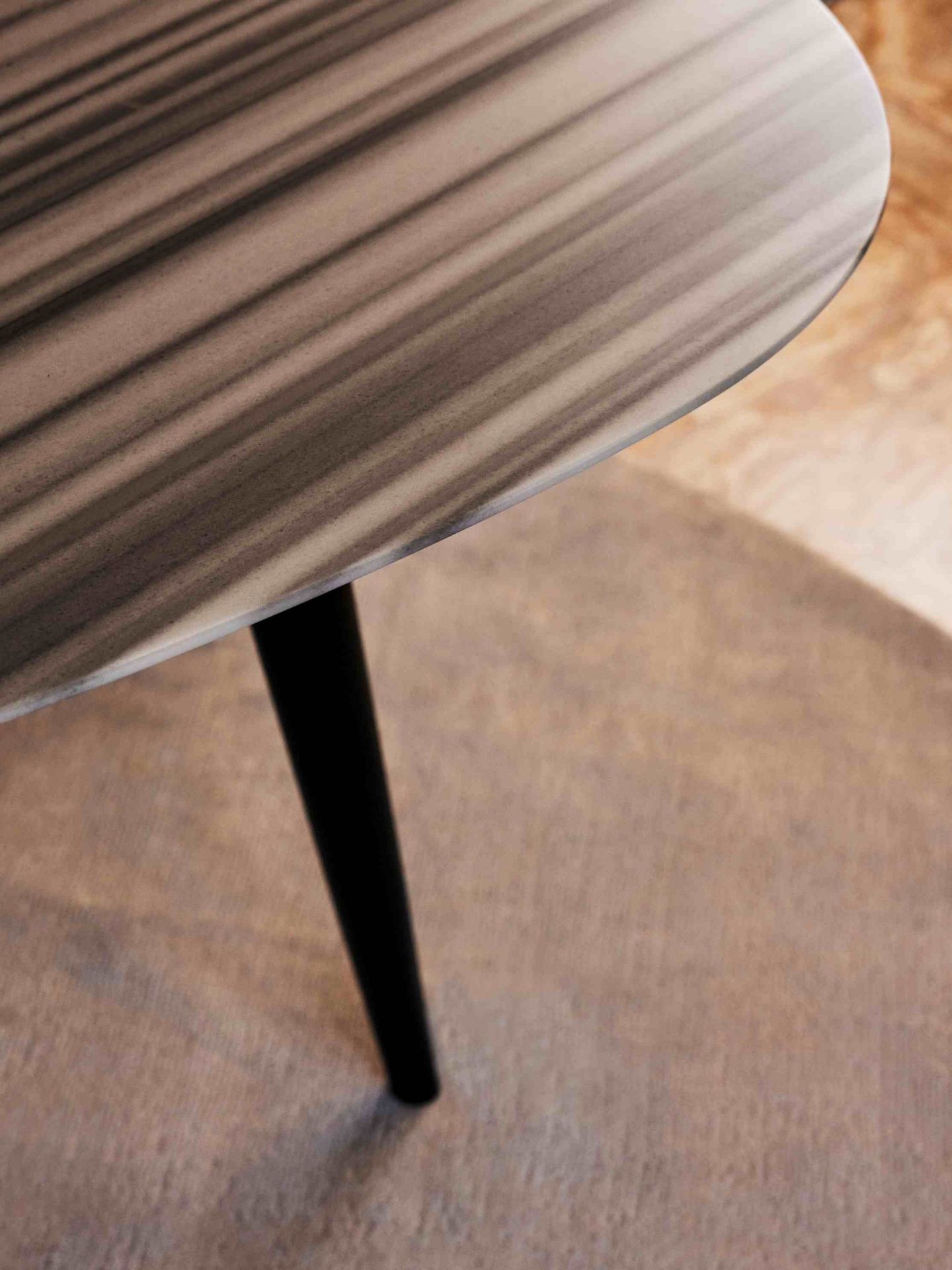 2318 Tweed Marble Dining Table W 160 cm Zanotta