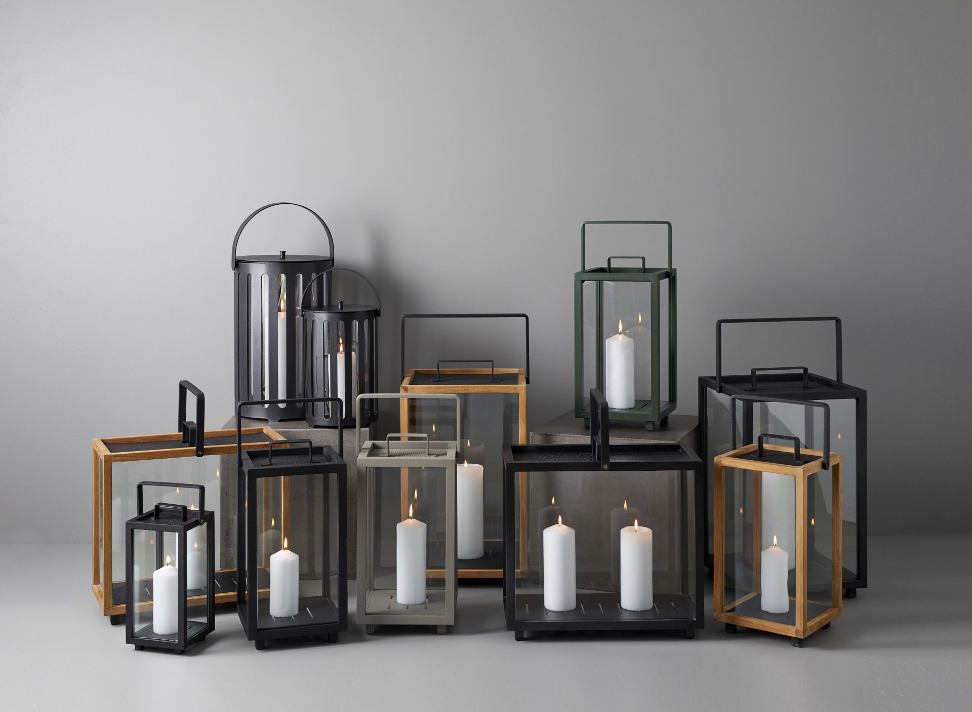 Lighthouse Lantern Rectangular Teak Cane-Line