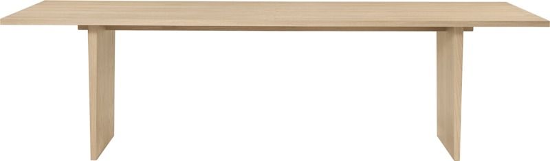 Private Dining Table Rectangular 260 Light Stained Oak Veneer Gubi