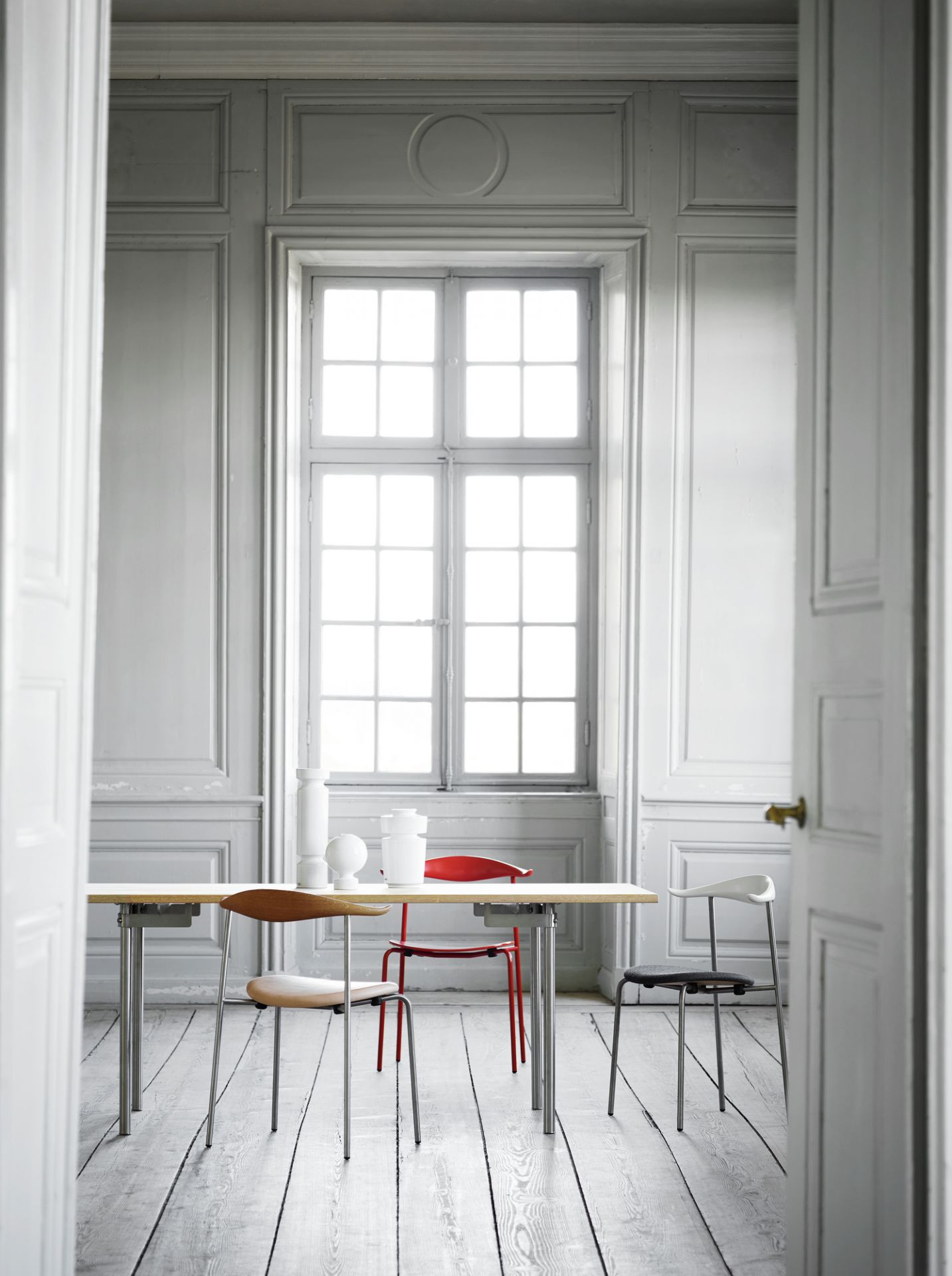 CH88T chair stainless steel frame Carl Hansen & Søn