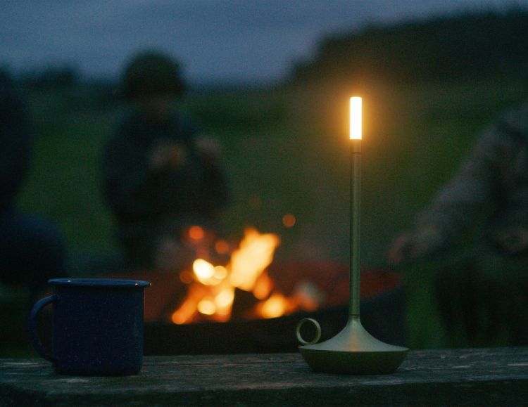 Wick Portable light / Tample lamp with USB Graypants