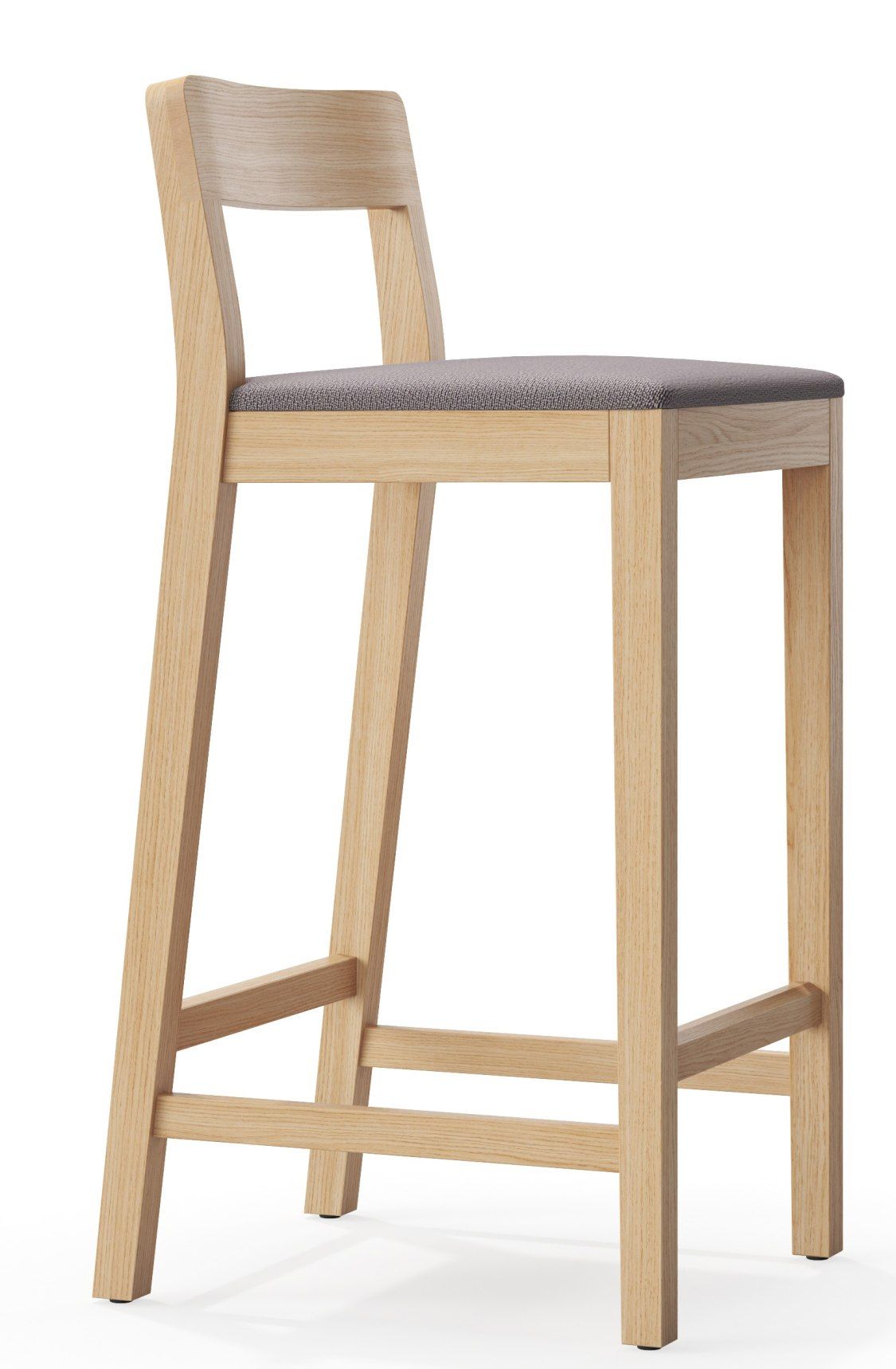 Sit Wood Bar Stool with Seat Cushion Zeitraum Sit Wood Bar Stool with Seat Cushion Zeitraum