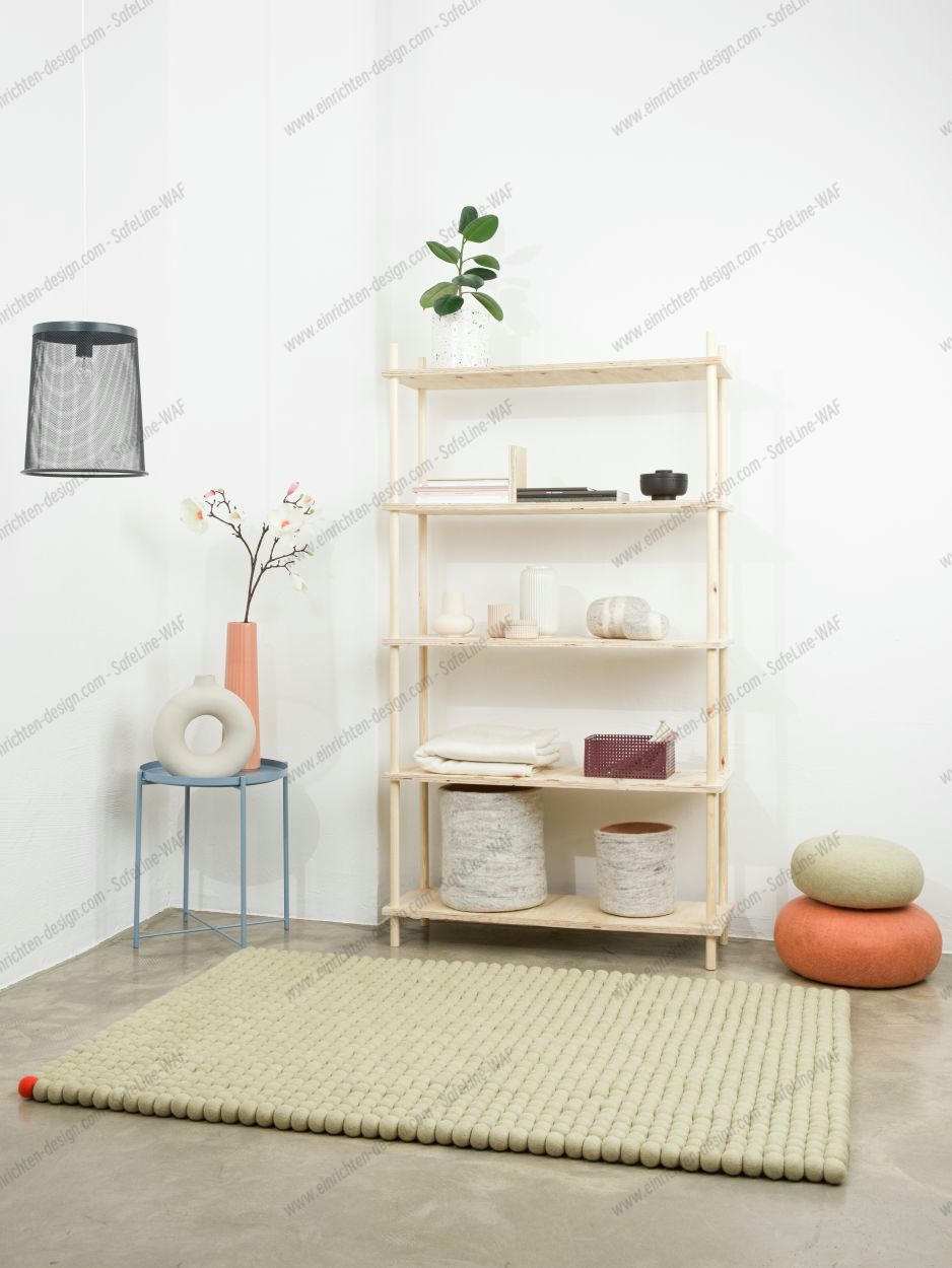 Big One Rectangular Felt carpet 200 x 300 cm myfelt Green beige