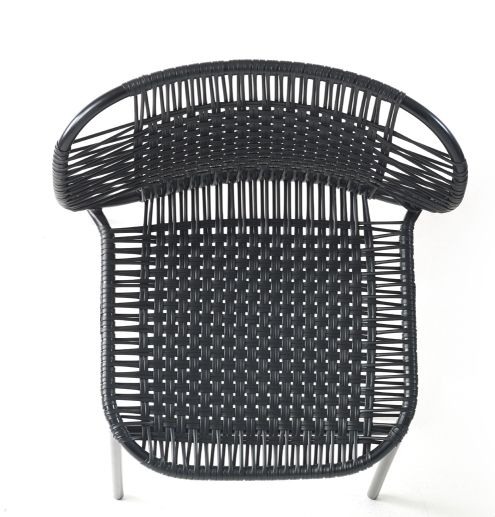 Cielo Stacking Chair Outdoor ames Black - Black