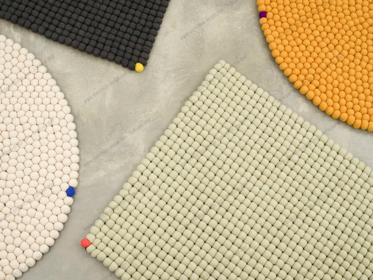 Big One Rectangular Felt carpet 140 x 200 cm myfelt