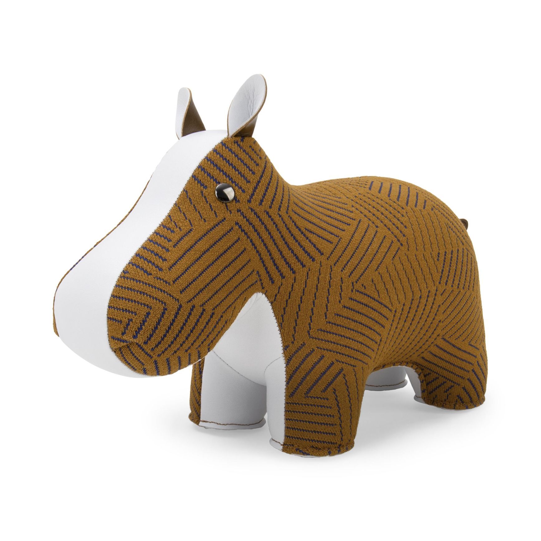 Bookend Hippo Razzle Dazzle tan Züny x KVADRAT