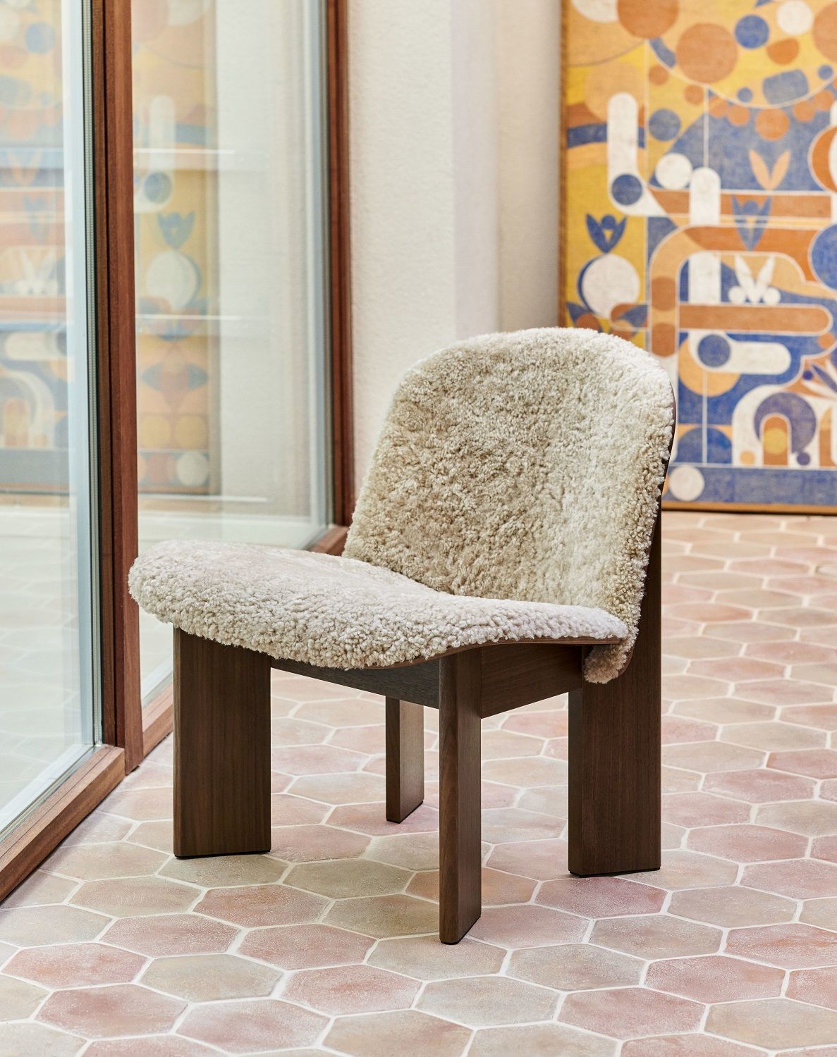 Chisel Lounge Chair Armchair Fully Upholstered Hay 
