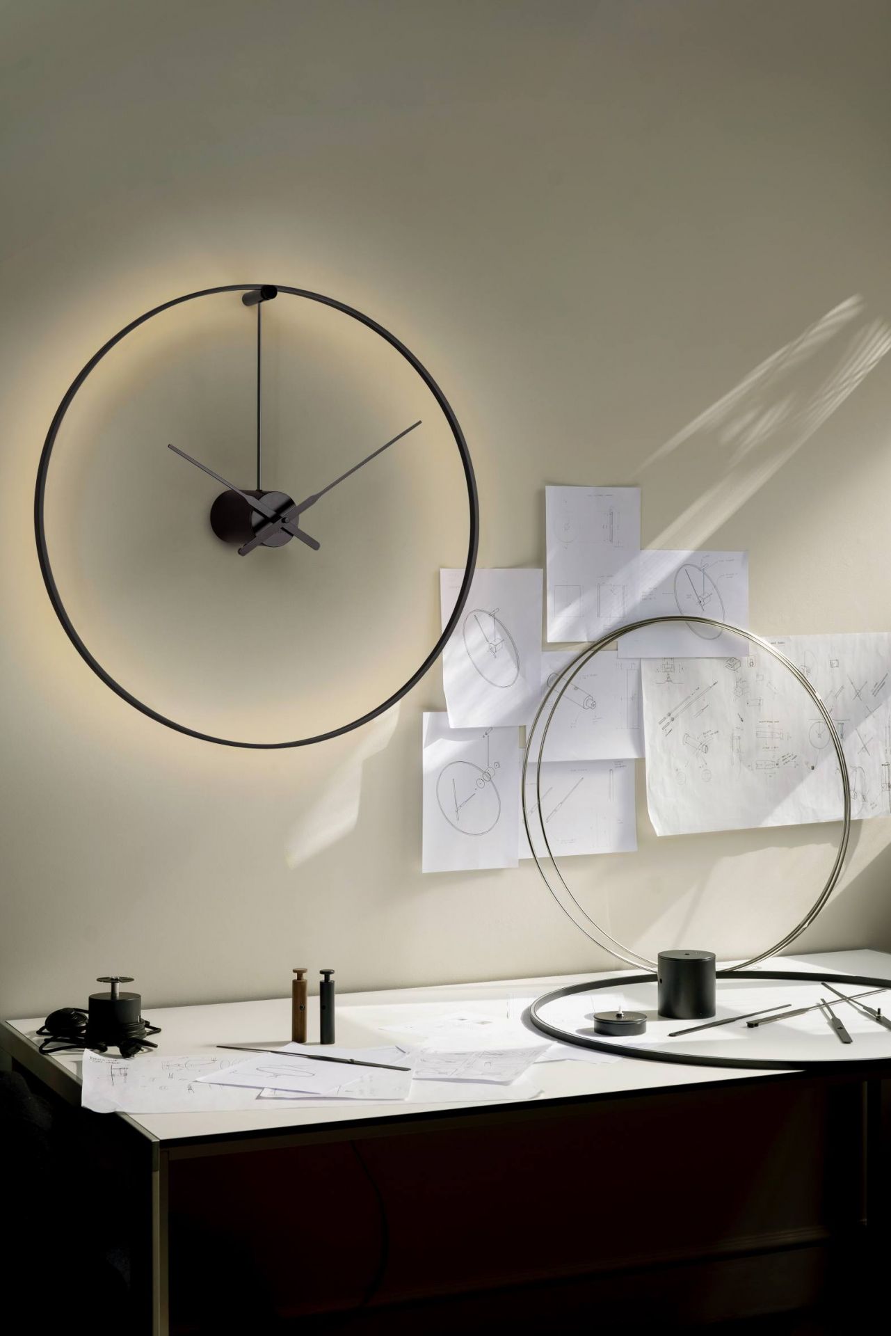 Ombra Clock wall clock nomon