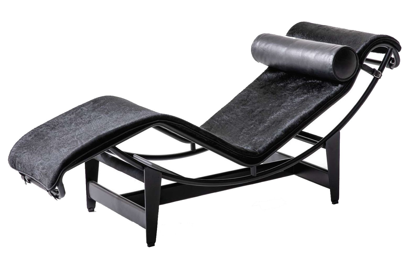 4 Chaise Longue à reglage continu Lounger Black Cassina 