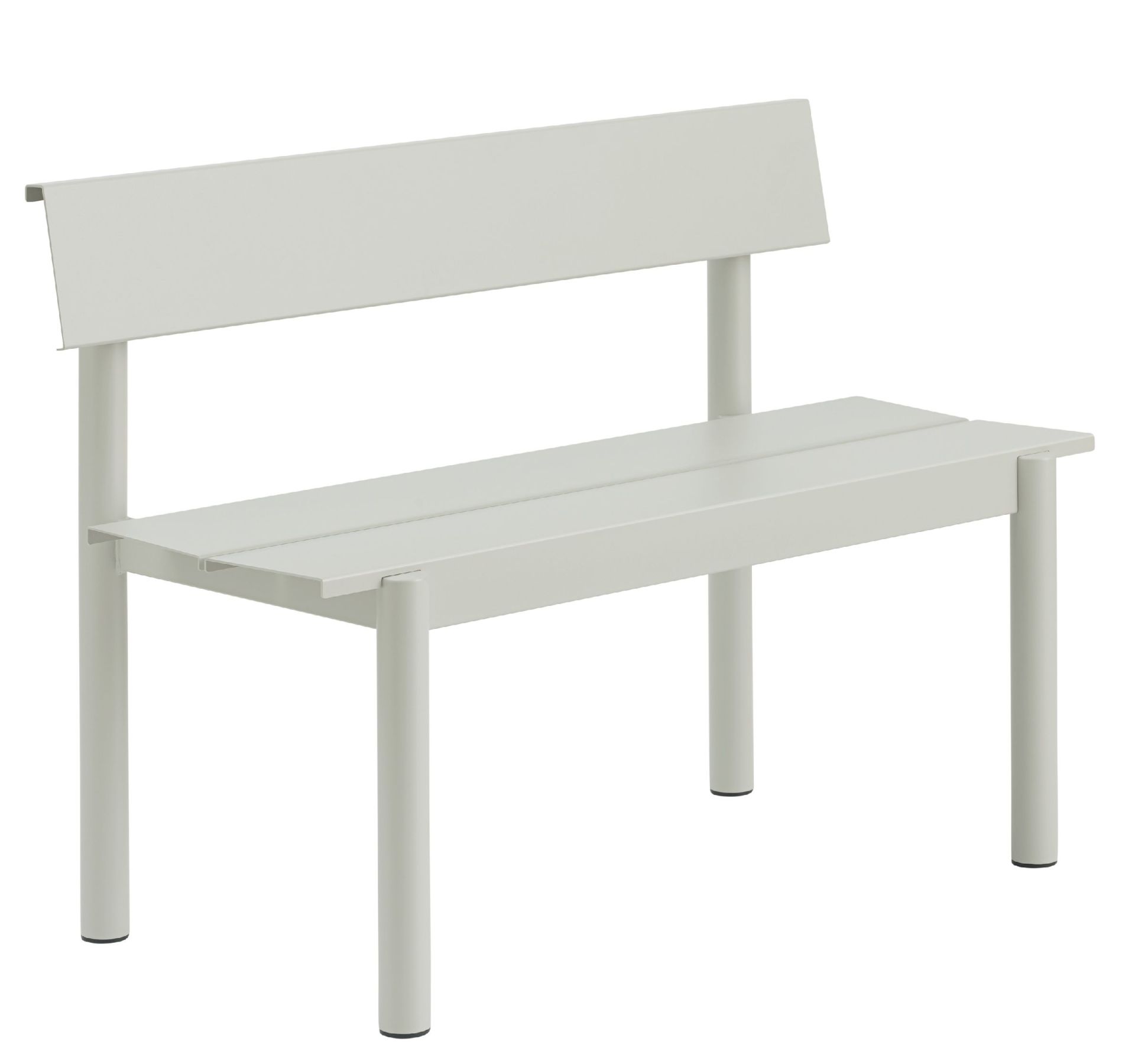 Linear Steel Bench Outdoor bench with backrest 110x34 cm Muuto 