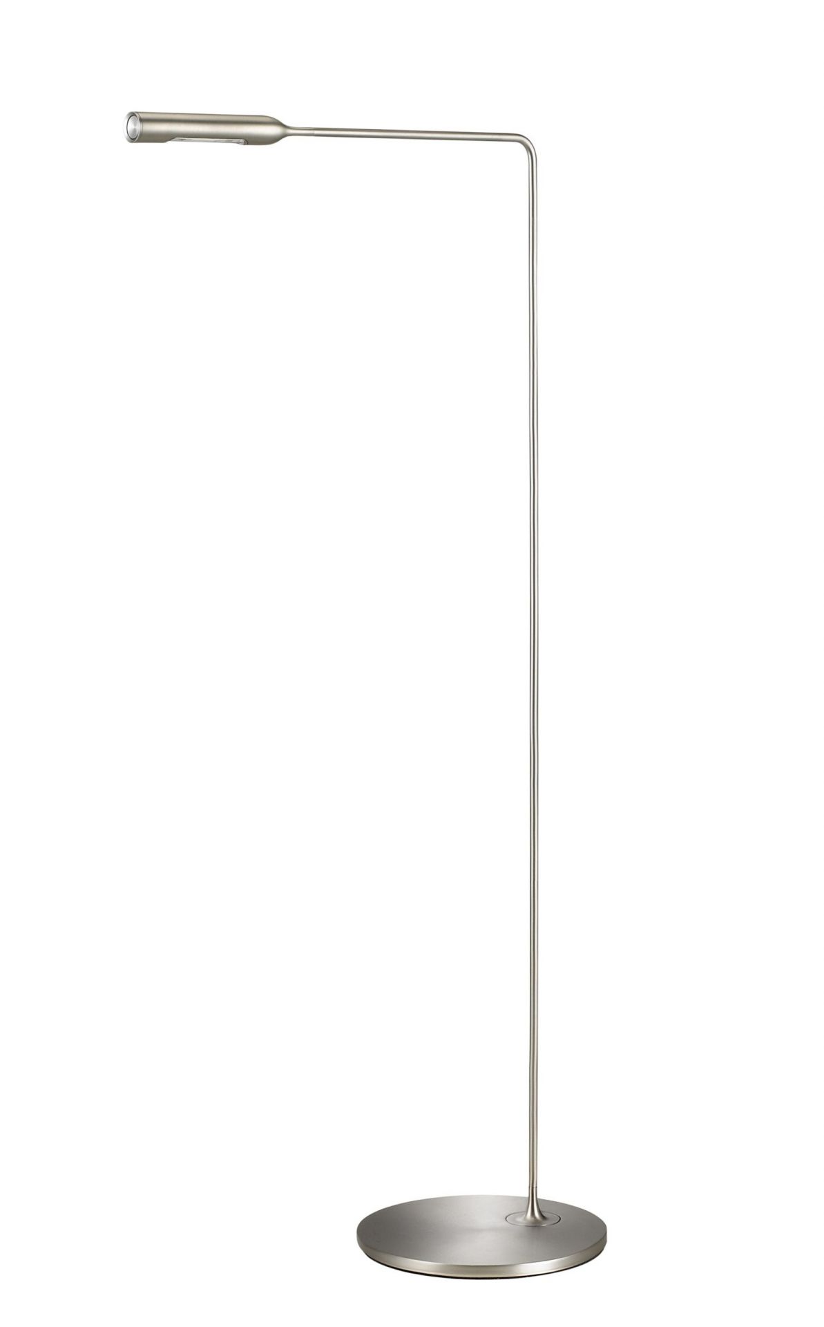Flo Lounge floor lamp brushed nickel Lumina