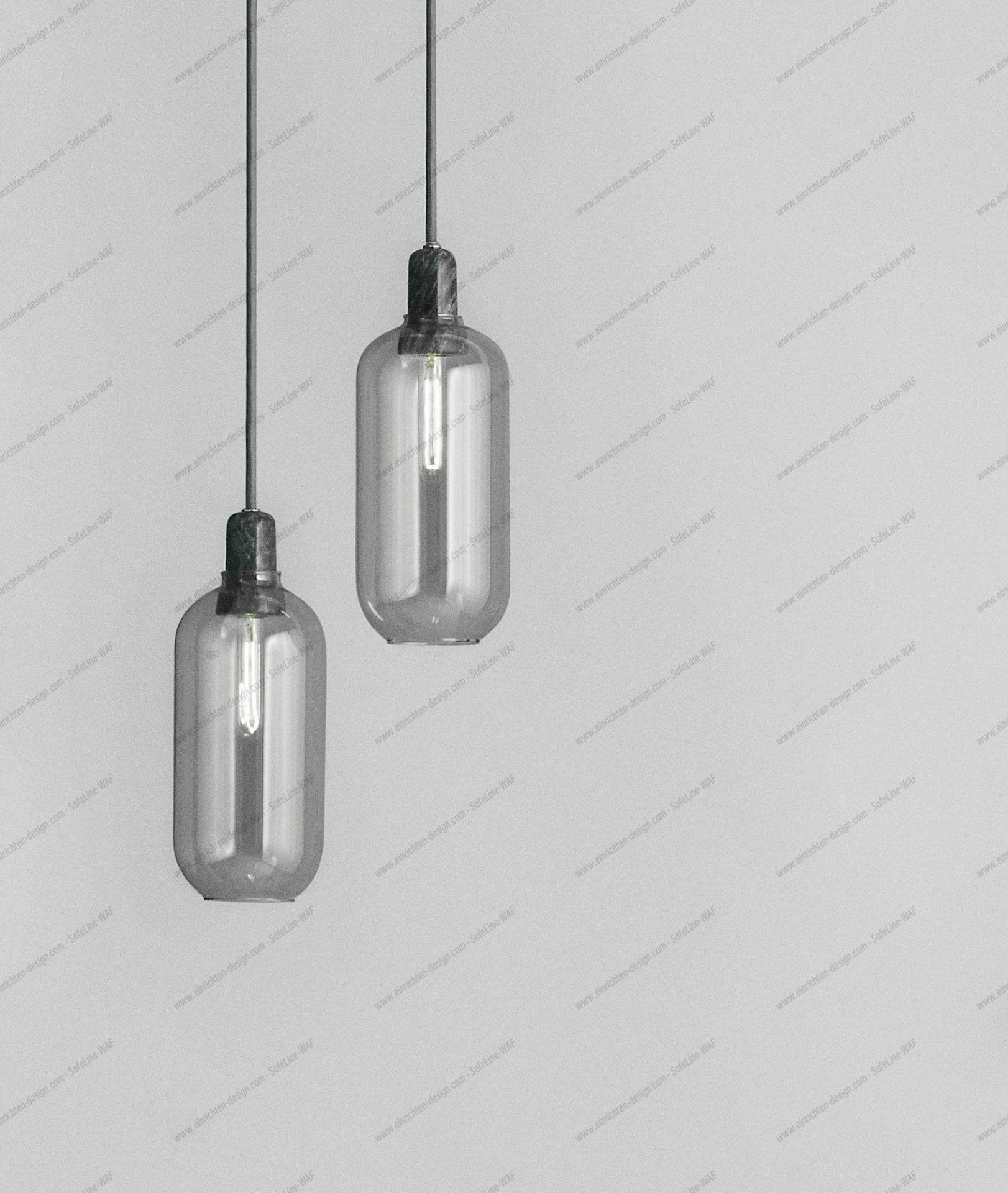 Amp Lamp Pendant light Normann Copenhagen Smoke/Black Ø 11,2 cm