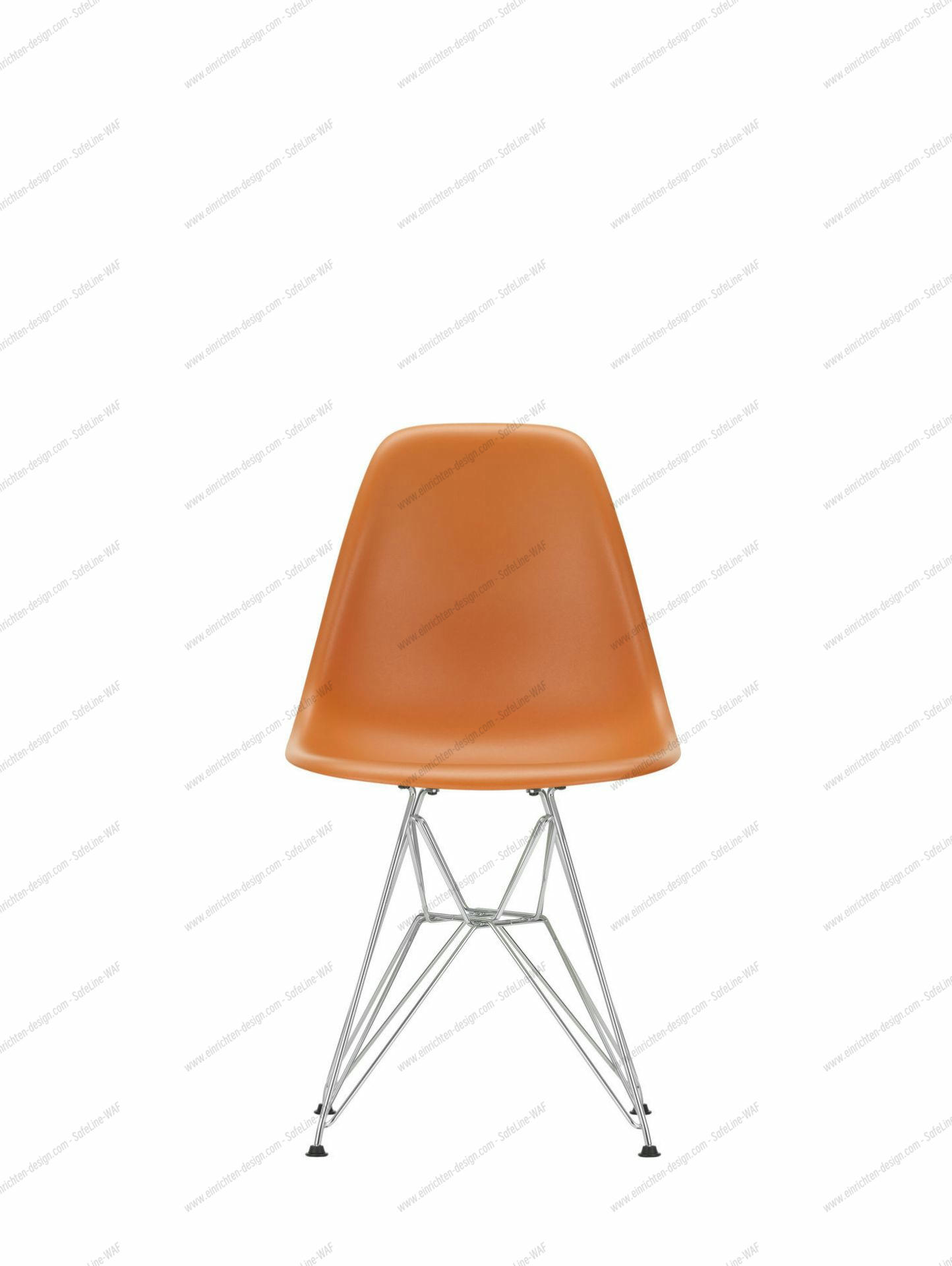 Eames Plastic Side Chair DSR Chair Vitra Black-Pale Pink