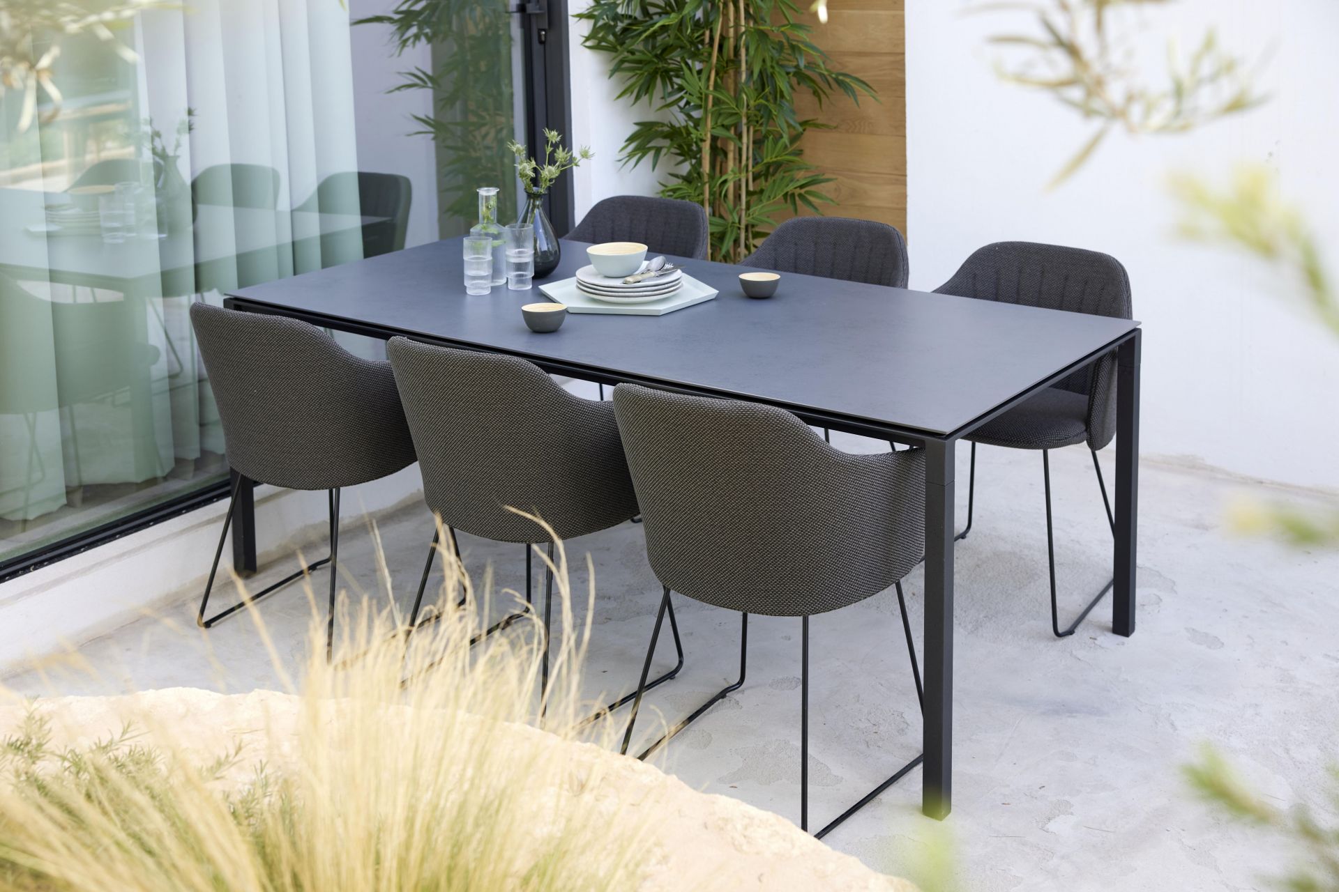 Choice Outdoor Chair Steel Frame Sledge Cane-Line