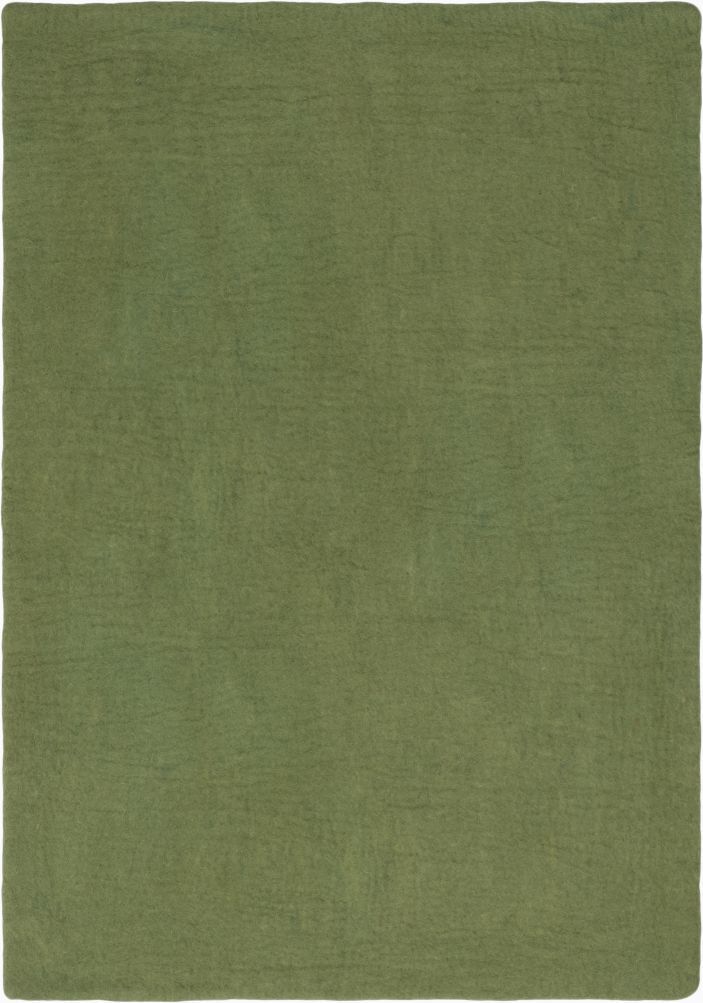 Mono Rectangular Felt Rug 160 x 230 cm myfelt  Kaspar (green)