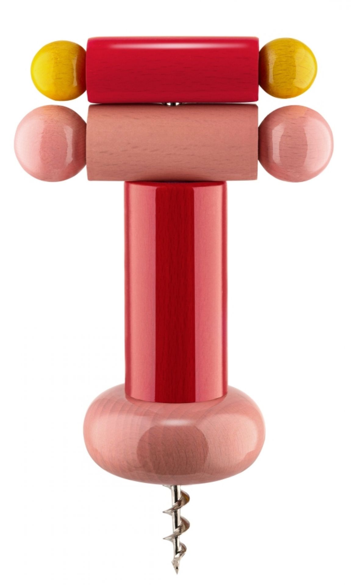Corkscrew ES17 Alessi Red, yellow and pink SINGLE PIECES Corkscrew ES17 Alessi Red, yellow and pink SINGLE PIECES