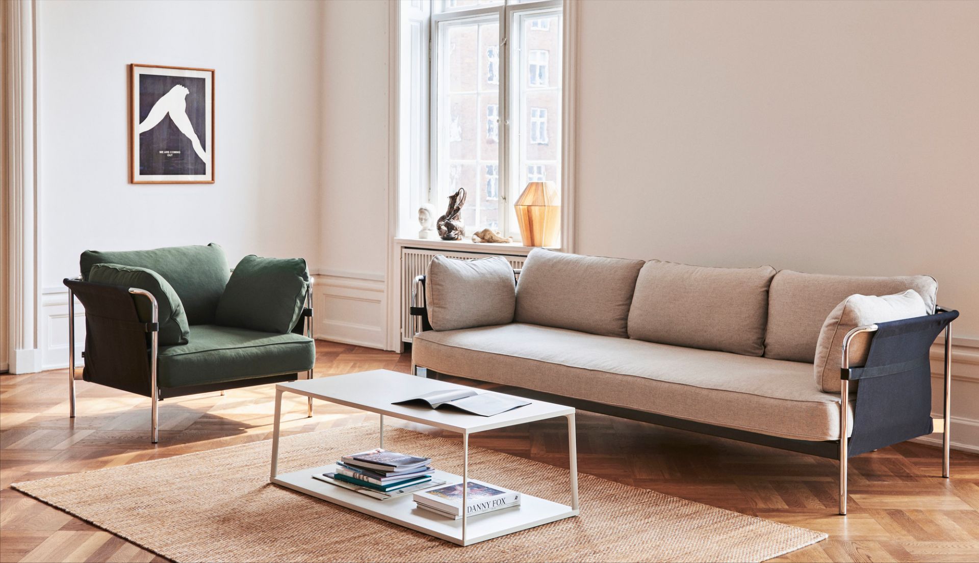 Can Armchair Hay Sense Cognac - Chrome