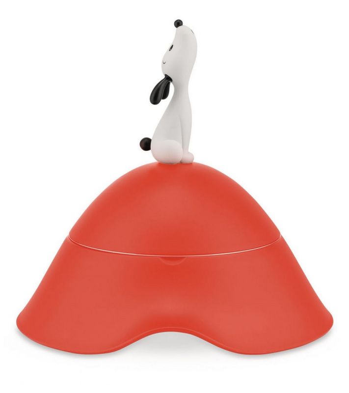 Lula AMMI19 Dog bowl with blanket Red-orange Alessi SINGLE PIECES