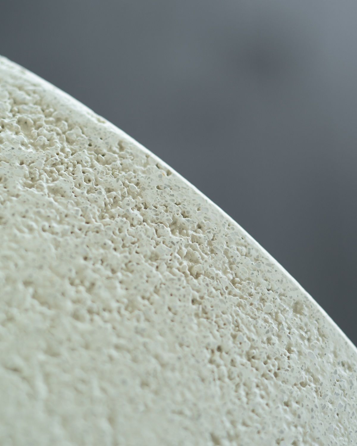 Elements Coffee Table Microcement Off White Round Ethnicraft 