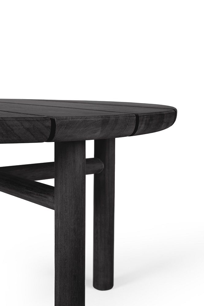 Quatro Outdoor Side Table Teak black Ethnicraft
