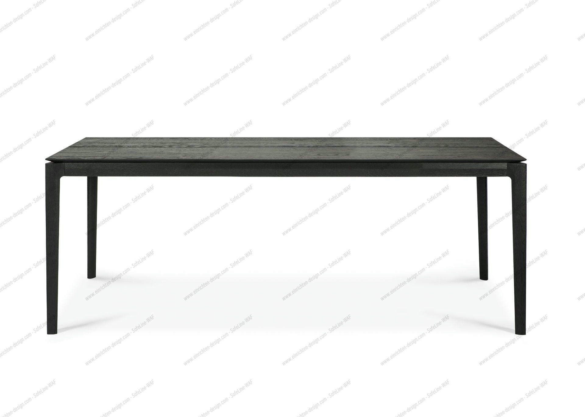 Bok extendable Table oak black - rectangular Ethnicraft