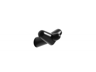 Tail Wing Hook Black Painted Birch Woud SINGLE PIECES