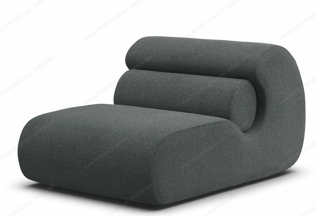 OLA Sofa Lounge Chair Bouclé lava grey - Promise 095 / Cover not Removable OUT OLA Sofa Lounge Chair in Lava Grey Bouclé: Modernes Design für entspanntes Wohnen.