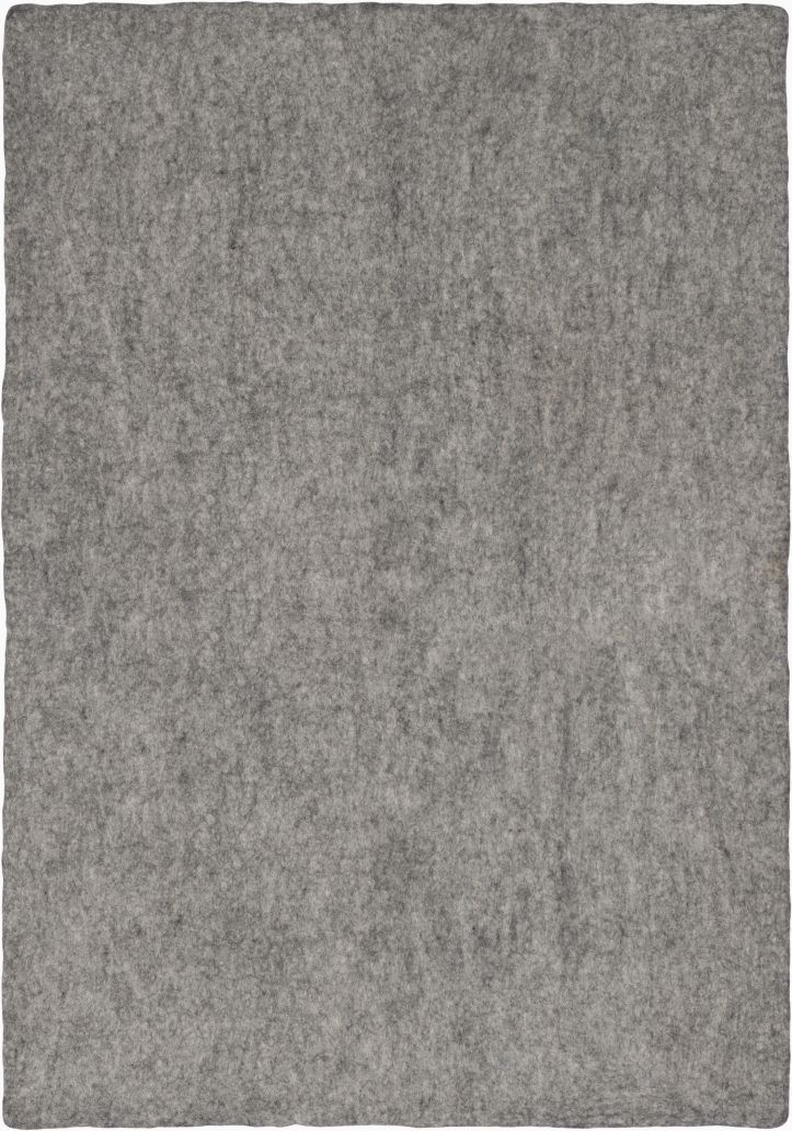 Mono Rectangular Felt Rug 160 x 230 cm myfelt Carl (mottled grey)