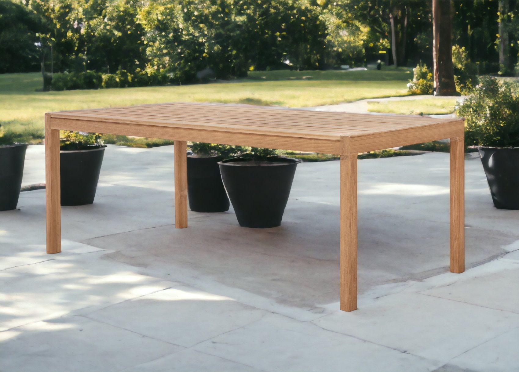Jack Outdoor Dining Table Rectangular - Teak Ethnicraft