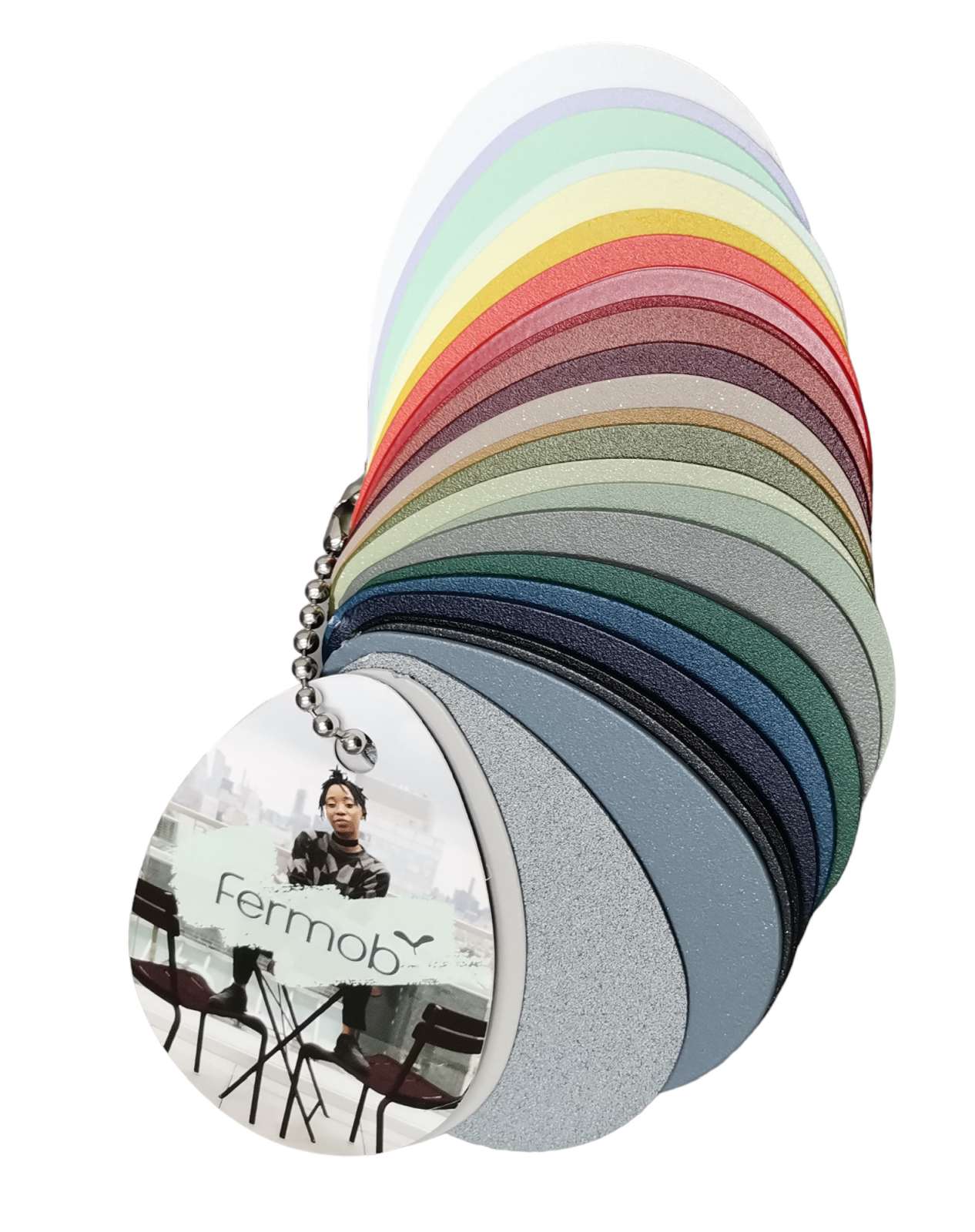 Colour sample colour card metal Fermob