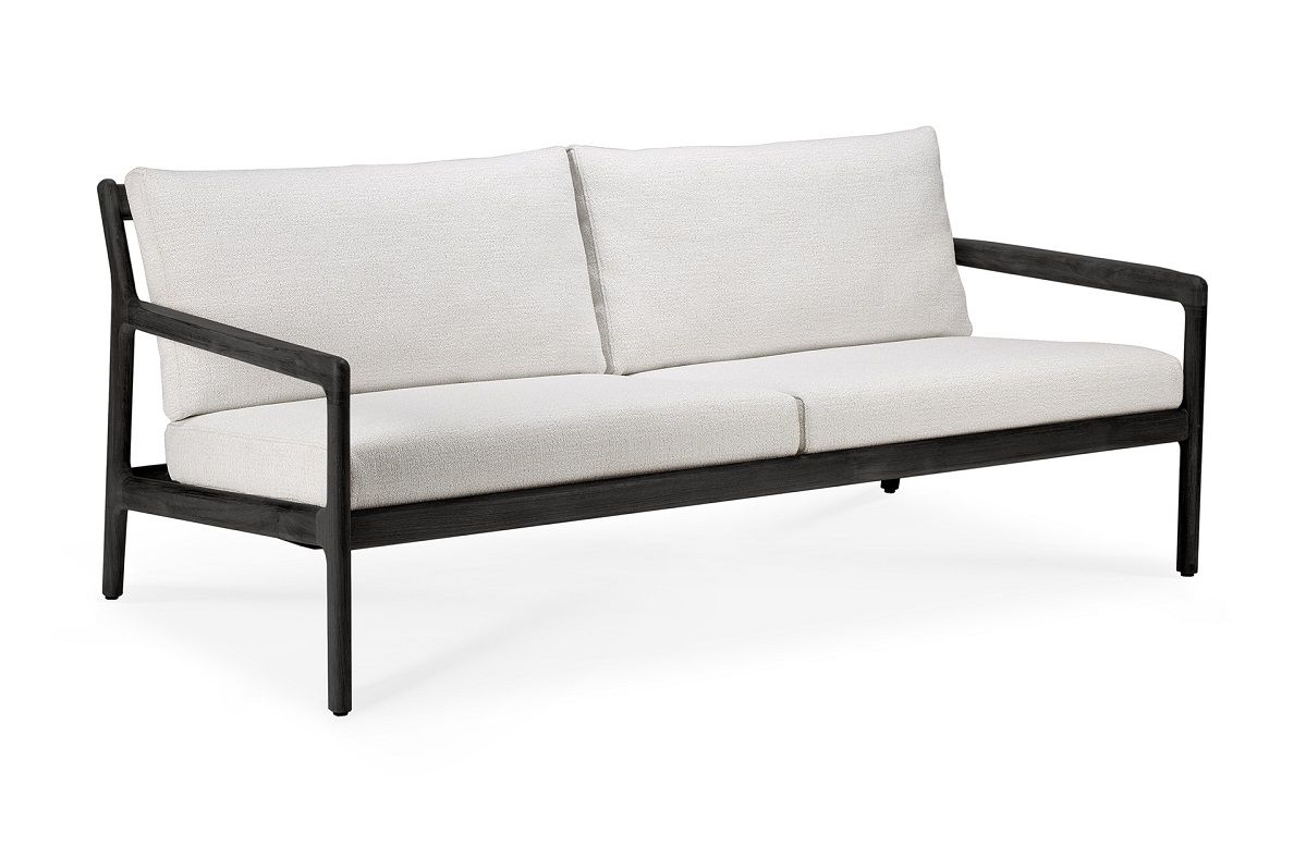 Jack Outdoor 2/ 3 Seater Sofa Teak Black Lacquered Ethnicraft 