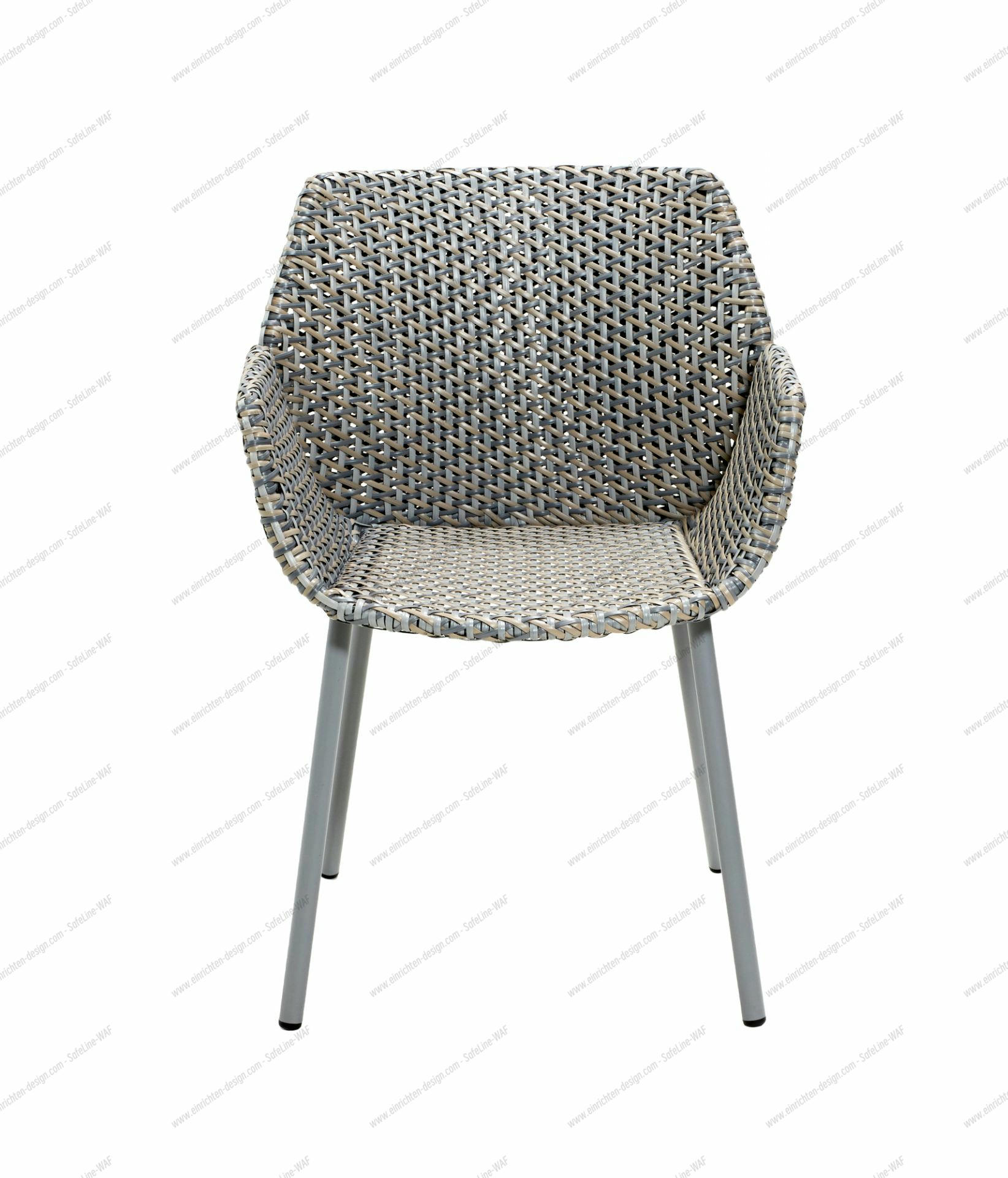 Vibe Outdoor Armchair Cane-Line light gray / gray / taupe