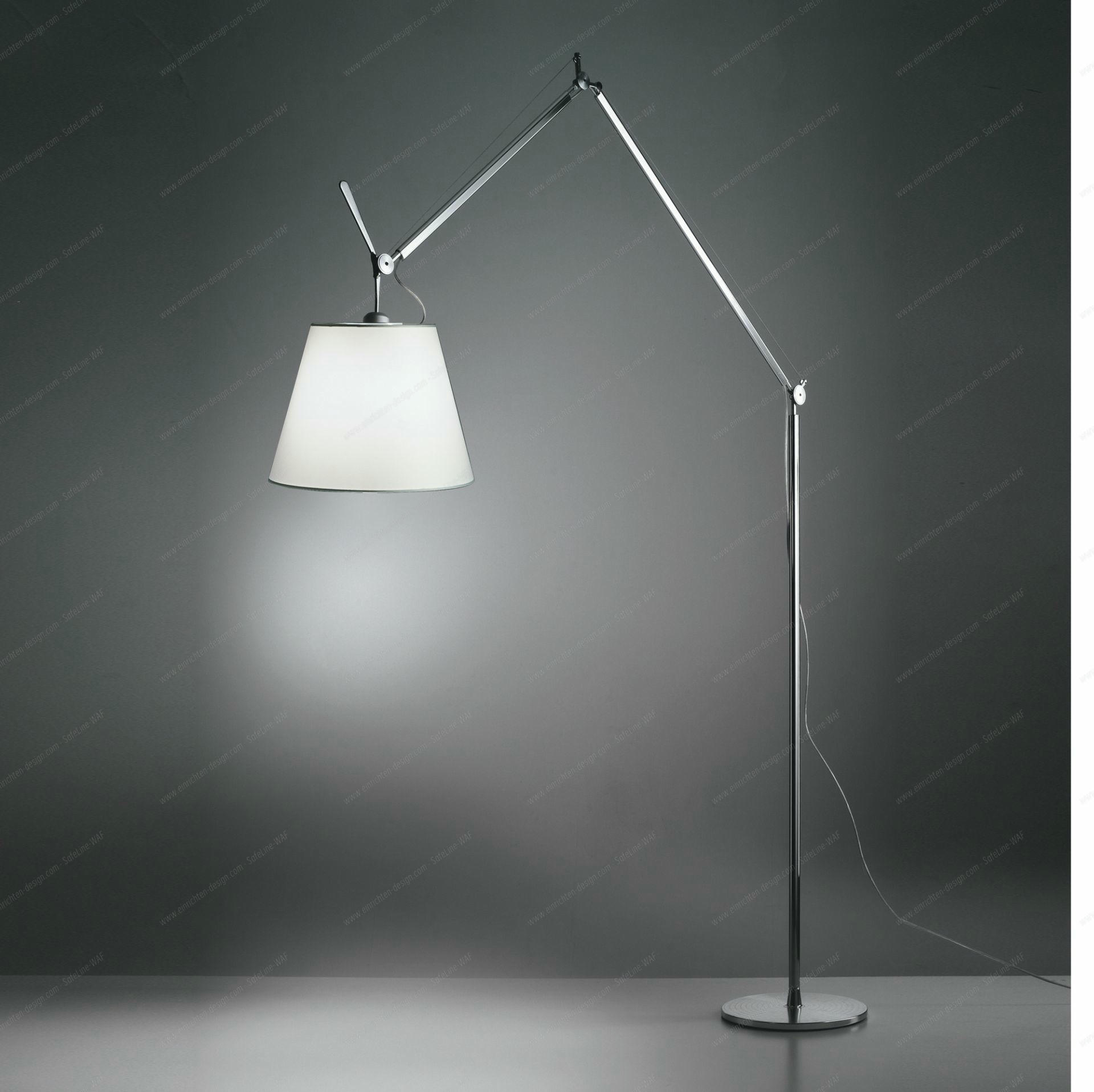 Tolomeo Mega Floor floor lamp ONLY base and rod ALUMINIUM Artemide (part 2 of 3) SINGLE PIECES