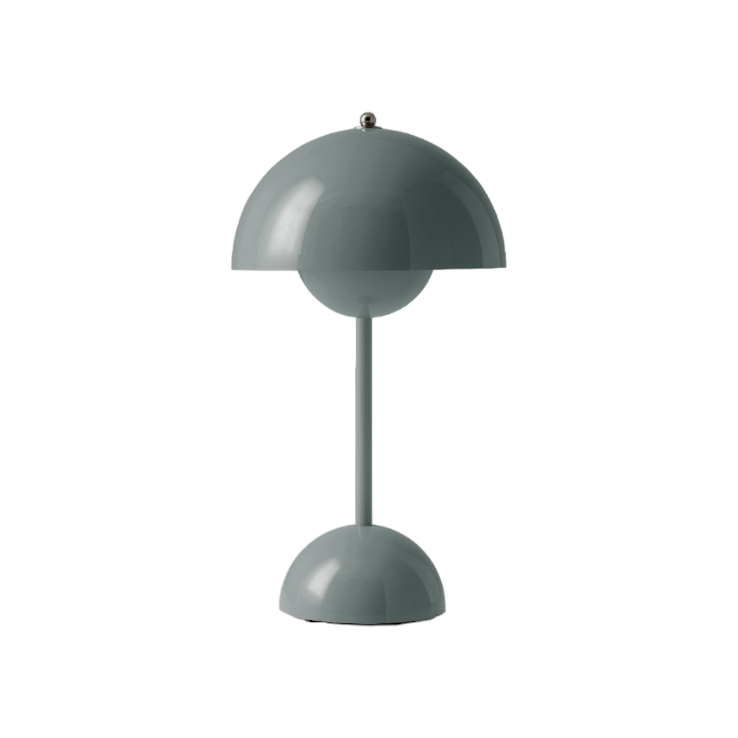 Flowerpot VP9 Portable Battery lamp / Table lamp with USB AndTradition Stone blue