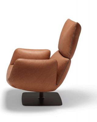 Jalis Lounge swivel Armchair with tilt mechanism / Disc base Electrically adjustable Cor