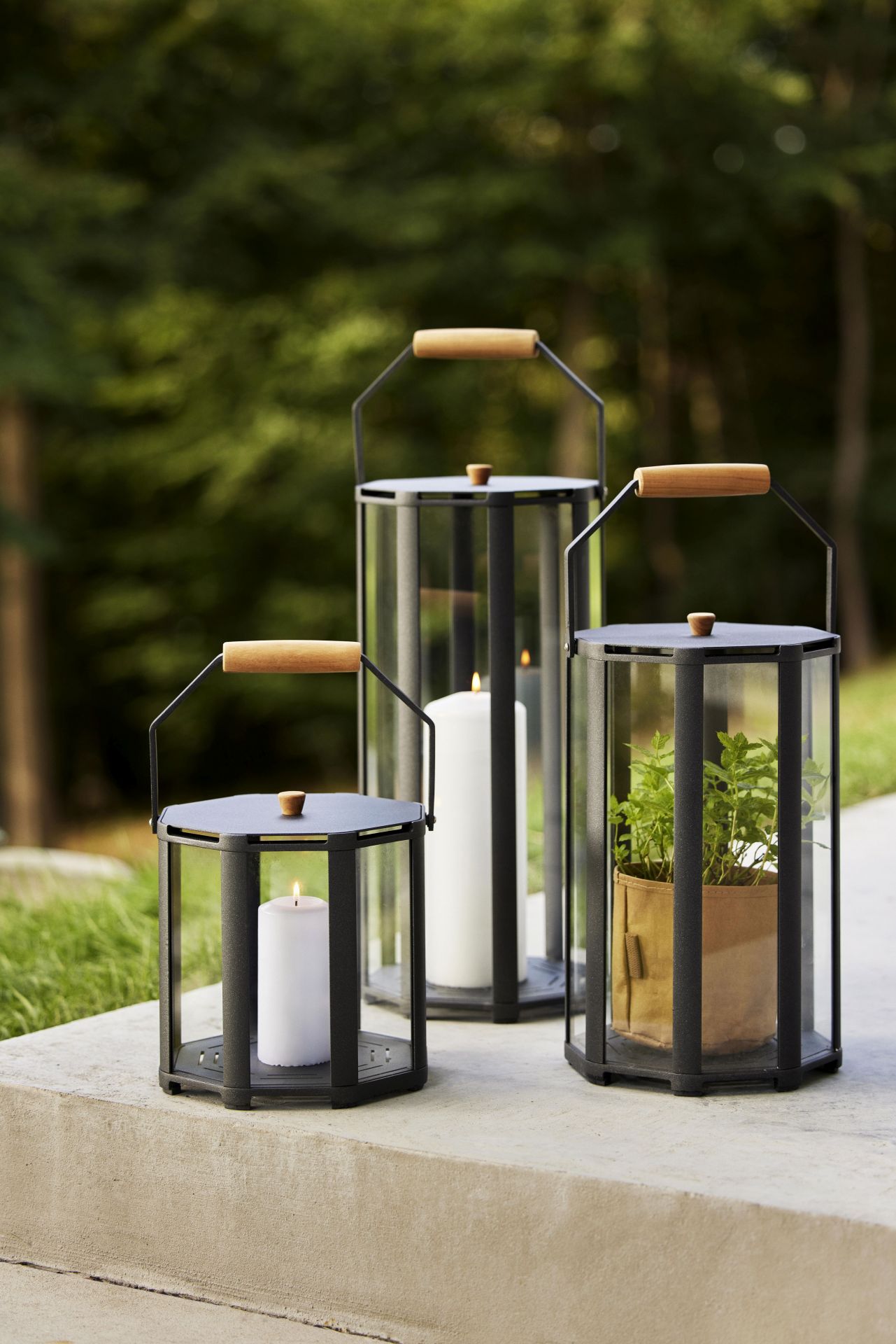 Lightlux Lantern Teak Small Cane-Line