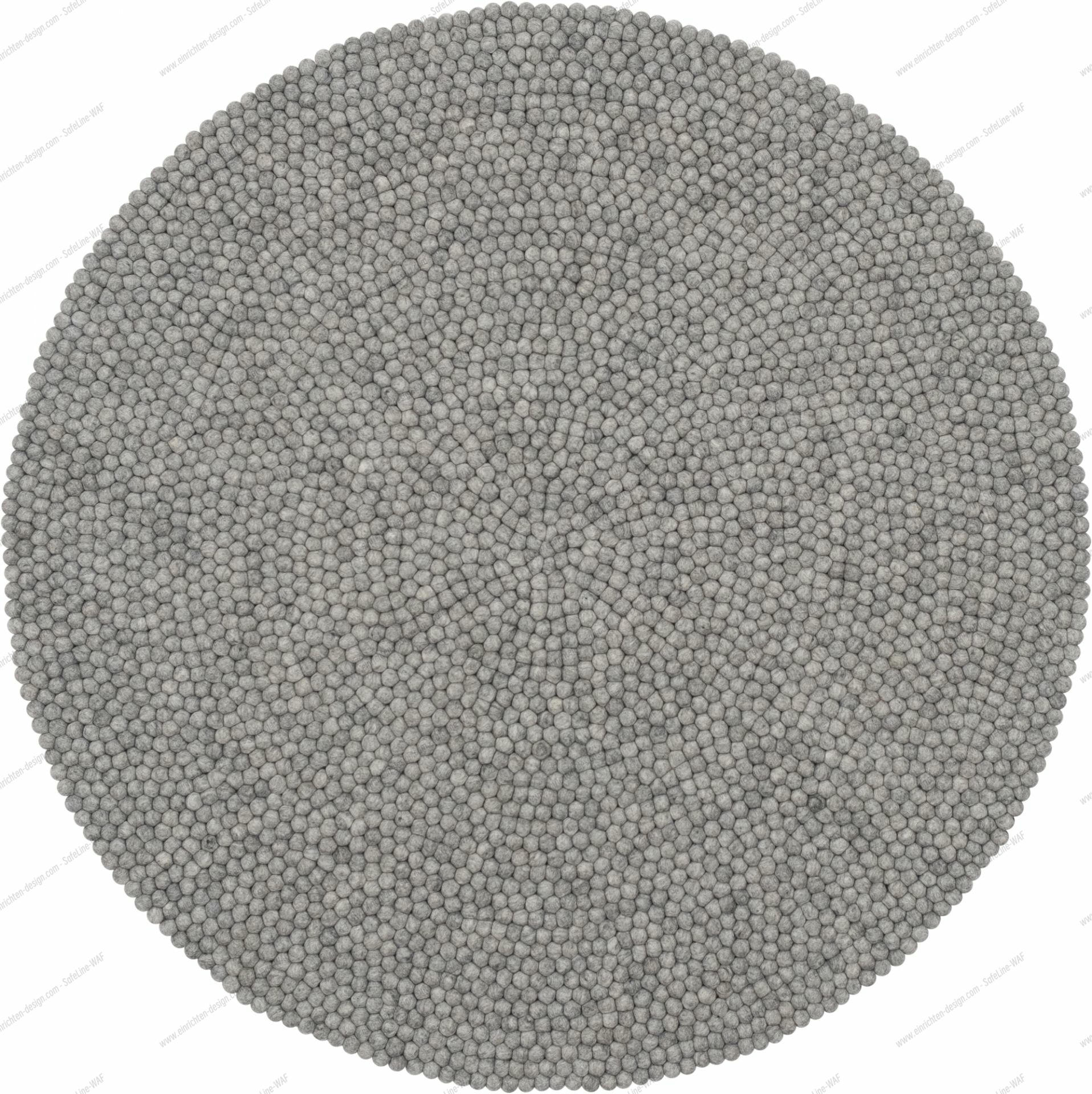 Felt ball Carpet round 160 cm myfelt Carl