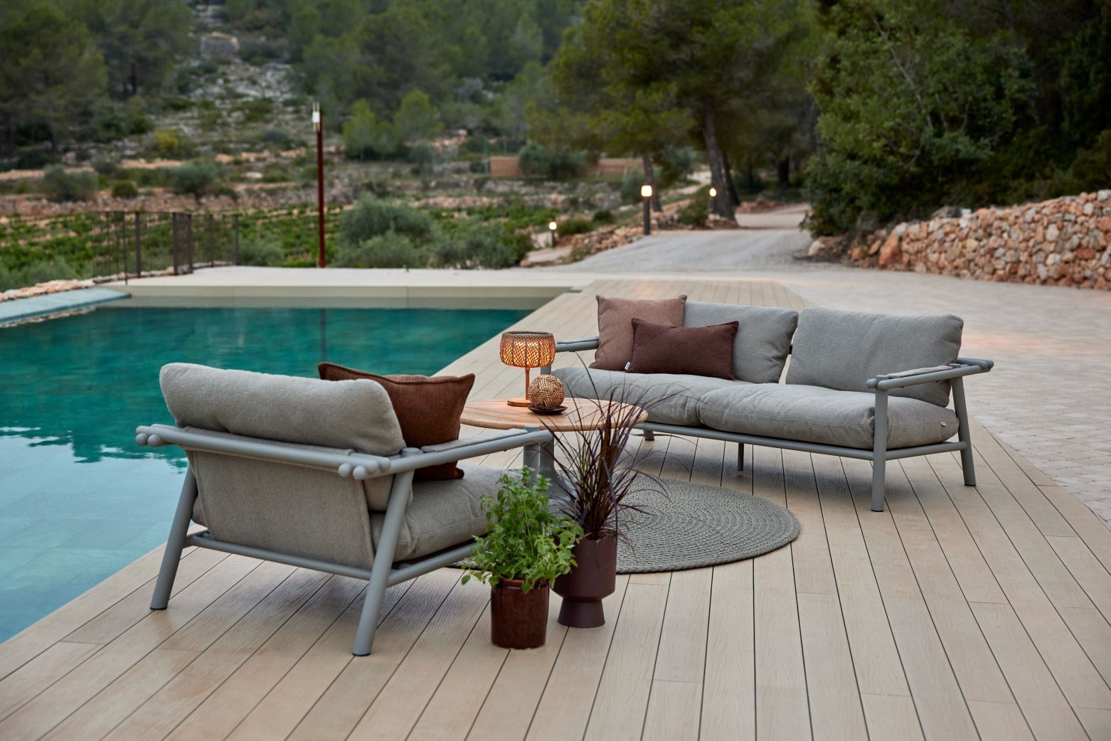 Illusion Glow Outdoor table lamp small Cane-Line