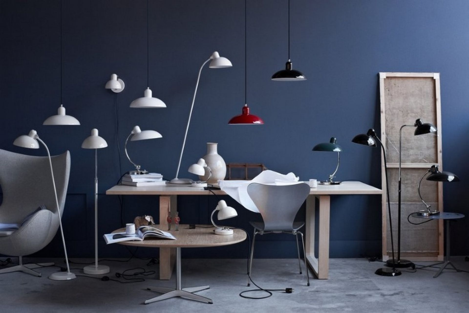 6631 T Luxus Table lamp KAISER idell White Fritz Hansen SINGLE PIECES